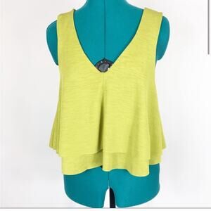 NWOT Zara green swing crop tank top